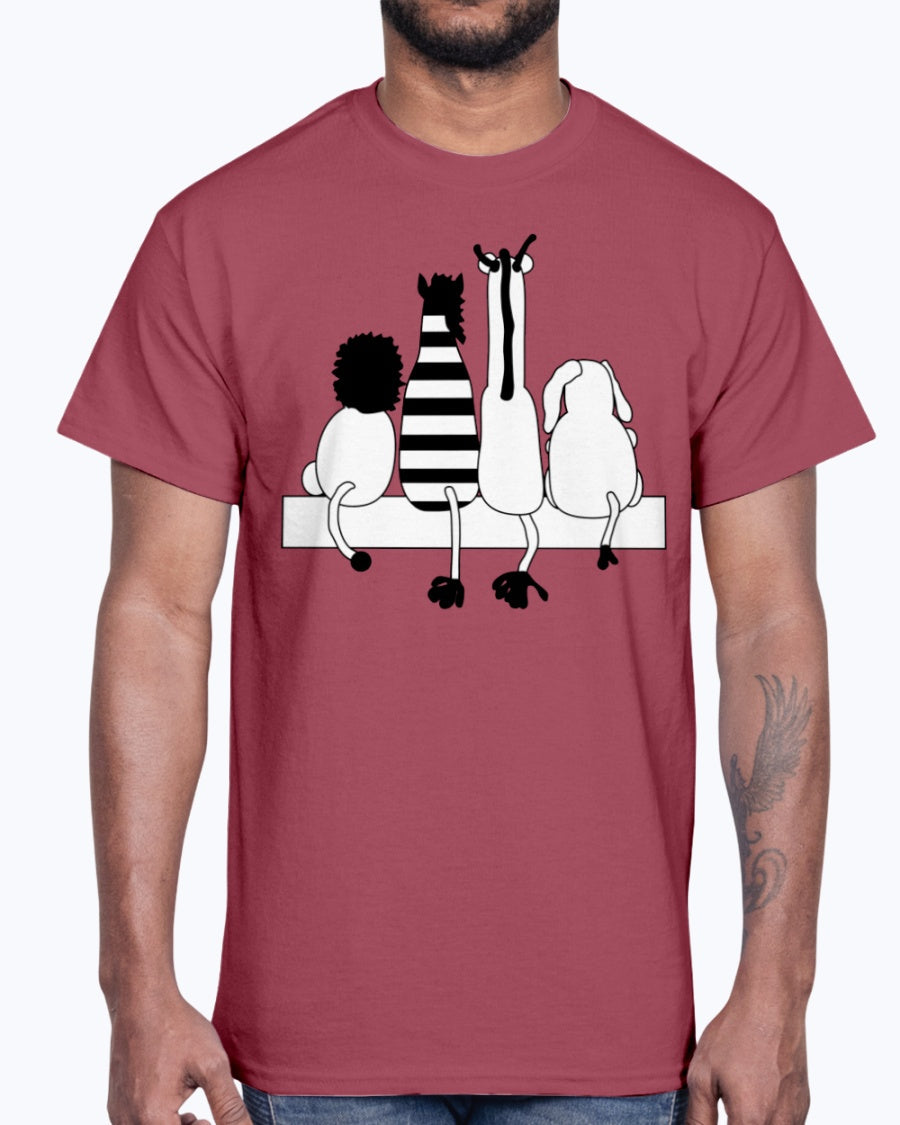 G2000 Unisex Ultra Cotton T-Shirt 12 Colors.   4 friends