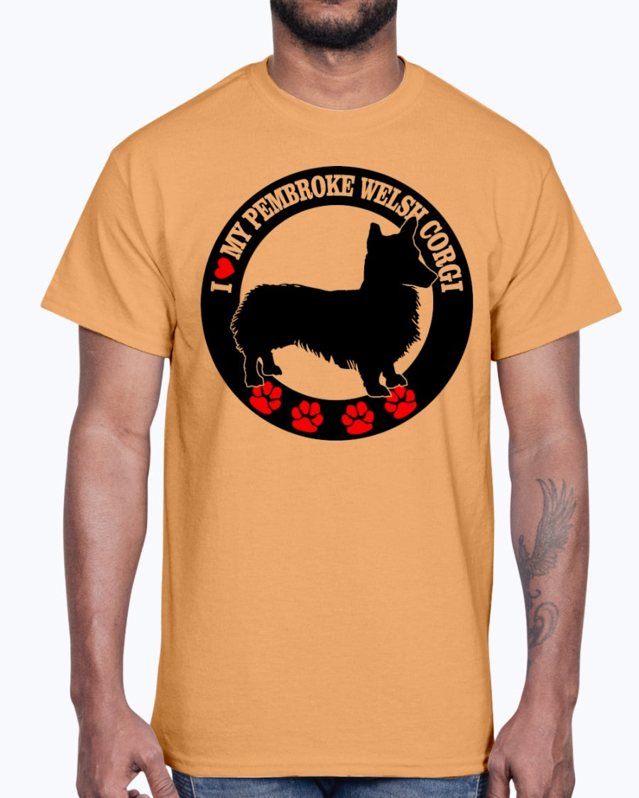 Men's Gildan Ultra Cotton T-Shirt  I love my welsh corgi