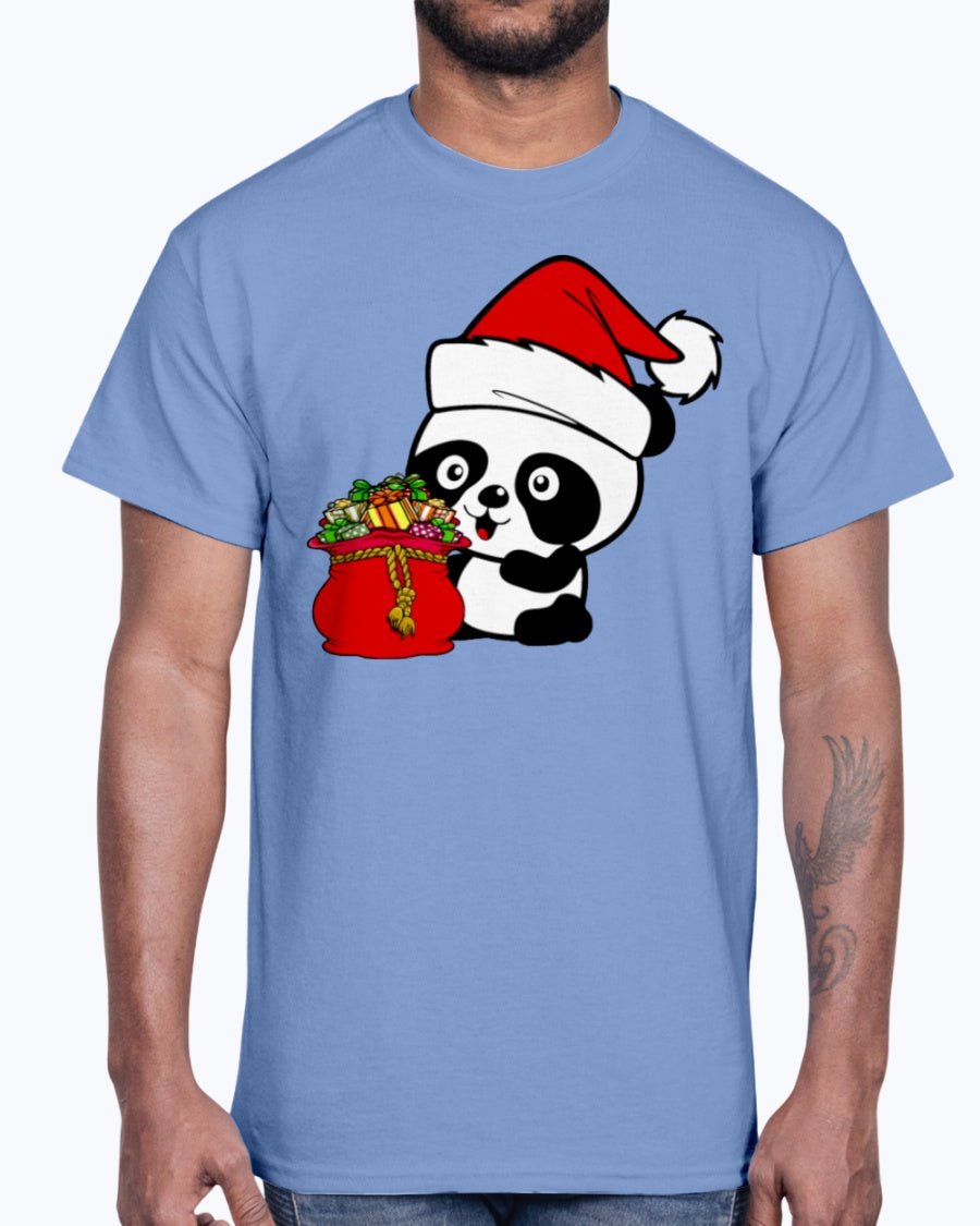 Men's Gildan Ultra Cotton T-Shirt .Santa Panda