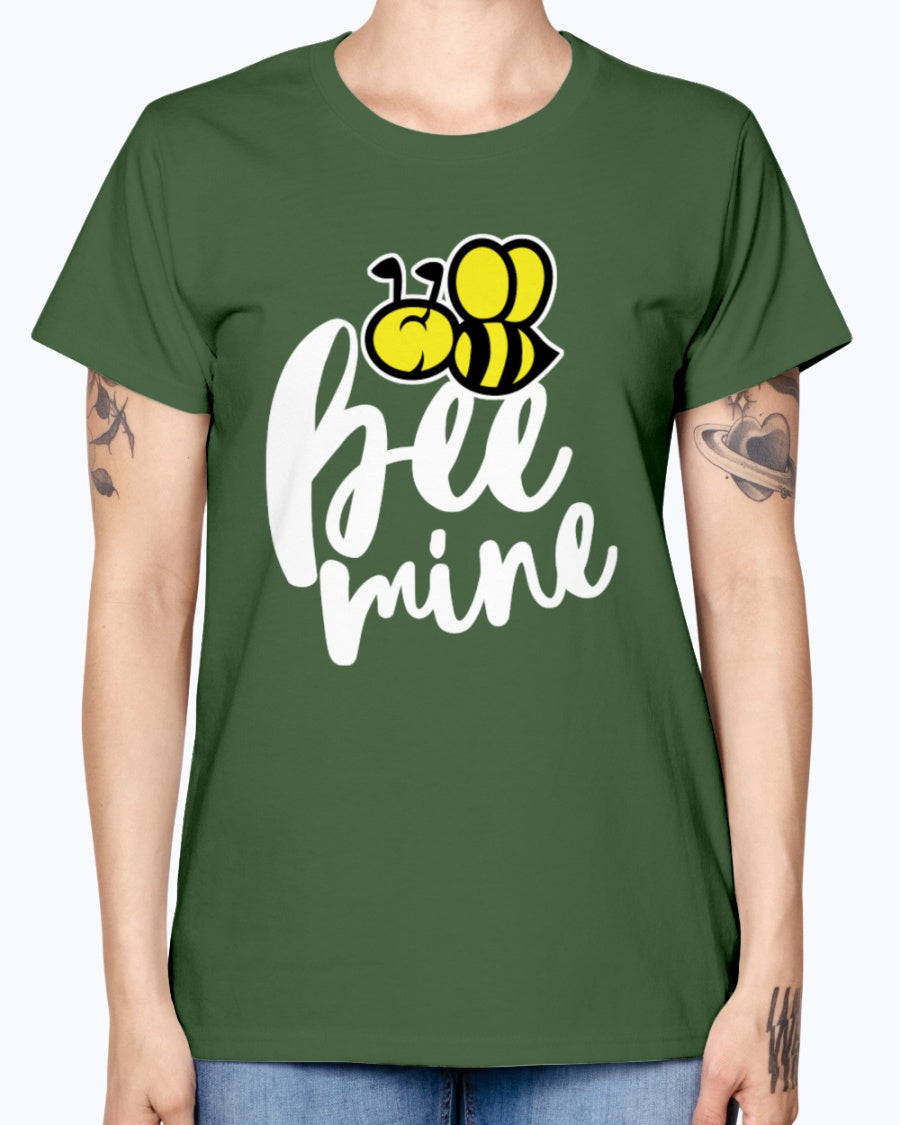 Gildan Ladies Missy T-Shirt 16 colors.  Bee Mine