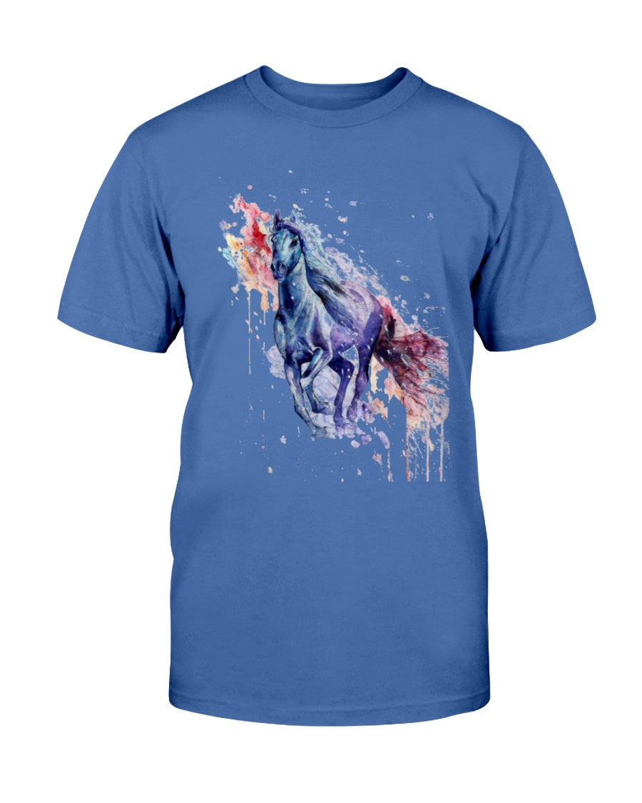 Men's Gildan Ultra Cotton T-Shirt . Colorful horse