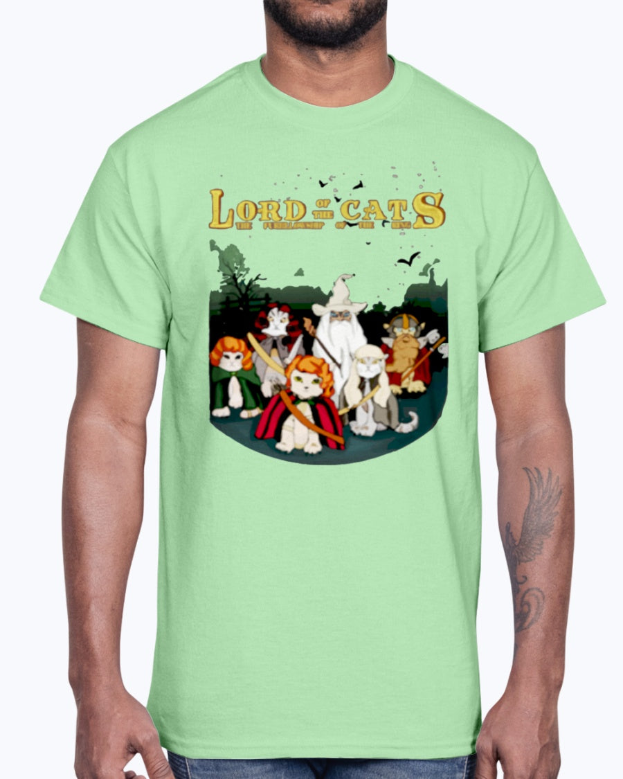 Men's Gildan Ultra Cotton T-Shirt   LORD OF THE CATS