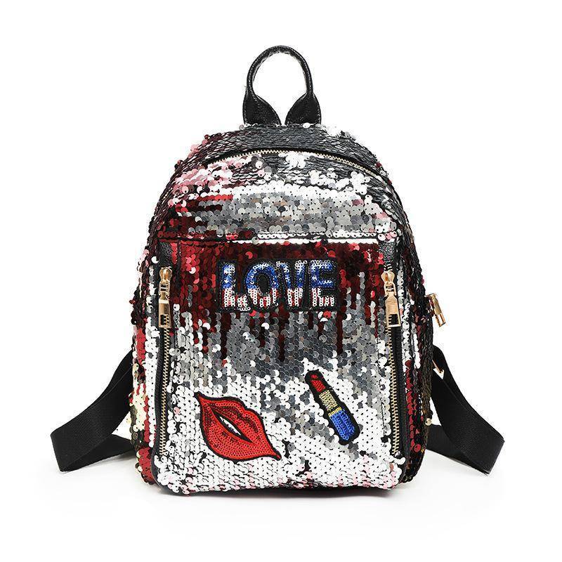 Charming  Festivals Color Changing Shinning Sequined Women Backpack